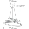 45W LED pakabinamas šviestuvas, baltas, 3000K, 63046A/W