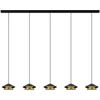 45W LED pakabinamas šviestuvas, juodos/aukso sp., 3000K, 25452