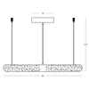 45W LED pakabinamas šviestuvas, žalvario/baltos sp., 3000K, dimeriuojamas, 64cm, 2544