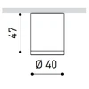 Lubinis šviestuvas 4,5W LED paviršinis šviestuvas TOP MINI, baltas, 3000K