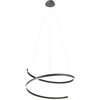 46W LED pakabinamas šviestuvas SCROLL, juodas, 3000/4000/6000K, dimeriuojamas, 01-4018
