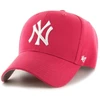 Kepurė 47 Brand MLB NY New York Yankees Paaukštinta Pagrindinė Rožinė Vaikiška Beisbolo Kepuraitė - B-RAC17CTP-BE-KID