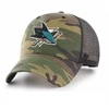 47 Brand NHL San Jose Sharks Traukerinė kepurė su kariniu raštu - H-CBRAN22GWP-CM