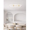 47W LED lubinis šviestuvas, baltos/aukso sp., 3000K, dimeriuojamas, 2644
