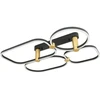 47W LED lubinis šviestuvas, juodos/aukso sp., 3000K, dimeriuojamas, 2643