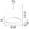 47W LED pakabinamas šviestuvas GEMINI, juodas, 2700K, 341569