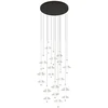 47W LED pakabinamas šviestuvas, juodos sp./skaidrus, 2700/3000K, dimeriuojamas, 26128