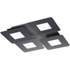 Lubinis šviestuvas 47W LED paviršinis šviestuvas QUANT, juodas, 3000/4000K