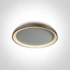 Lubinis šviestuvas 48W LED plafonas, šlifuoto aukso sp. korpusu, 3000K, 62148L/BGL/W