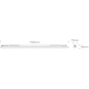 48W LED T8 šviestuvas, pilkas, 150cm, 3000/4000/6500K, IP65, 38150N/V