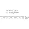 4,8W/m LED juosta, 3000K, 5m ritė, 7820/W