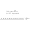 4,8W/m LED juosta, 4000K, 5m ritė, 7820V/C