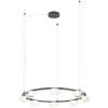 49,6W LED pakabinamas šviestuvas SINCLAIR, juodos sp./skaidrus, 3000K, dimeriuojamas, 01-3250