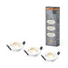 4,9W LED įleidžiamas šviestuvas SPOT, baltas, 2700K, dimeriuojamas, 3vnt. komplekte