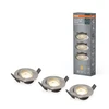 4,9W LED įleidžiamas šviestuvas SPOT, nikelio sp., 2700K, dimeriuojamas, 3vnt. komplekte