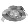 4,9W LED įleidžiamas šviestuvas SPOT, nikelio sp., 2700K, dimeriuojamas, 3vnt. komplekte