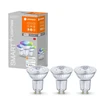 4,9W LED lemputė SMART+ WiFi 45°, GU10, 2700…6500K/RGB, 3 vnt. pakuotėje
