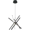 49W LED pakabinamas šviestuvas RAY, juodas, 3000/4000/6000K, dimeriuojamas, 4301300