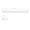 49W LED šviestuvas WARS 2x120 4000K