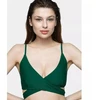 4F Moteriškas bikini viršus maudymosi kostiumui H4L21-KOS003G-46S Žalias