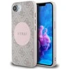 Guess 4G Circle Classic Logo MagSafe dėklas iPhone 16e - rožinis