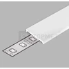 4m LED juostos profilio dangtelis C3 CLICK, baltas (opal)