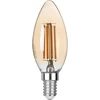 4W LED dekoratyvinė lemputė, gintaro sp., E14, 2500K