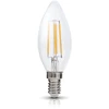 4W LED lemputė, E14, skaidri, 3000K