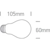 4W LED lemputė, E27, 2700K, 9G03R/EW/E