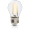 4W LED lemputė, E27, skaidri, 3000K