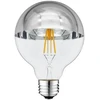 4W LED lemputė OPTONICA G95, E27, 2700K, sidabro sp. stiklas