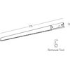 4W LED linijinis šviestuvas į magnetinę sistemą ZAMBELIS MAGNETIC 6MM, juodas, 3000K, 25242