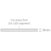 4W/m COB LED juosta, 24V, 2700K, 5m ritė, 7839/EW