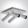 4x5W LED lubinis šviestuvas, baltas, 3000K, pakreipiamas, 65004E/W/W