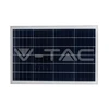50W gatvės šviestuvas V-TAC su saulės baterija, 6000K, IP65
