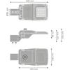50W LED gatvės šviestuvas STREETLIGHT COMPACT, šviesaus aliuminio sp., 4000K, 90° x 155°, DALI