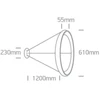 50W LED pakabinamas šviestuvas, juodas, 2700/3000/4000K, dimeriuojamas, 61cm, 62144NB/B/V