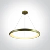 50W LED pakabinamas šviestuvas, šlifuoto žalvario sp., 3000K, IP20, 62144NB/BBS/W