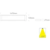 50W LED paviršinis linijinis šviestuvas, baltas, 3000/4000/6500K, 38250M/W/V
