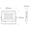 50W LED prožektorius, juodas, 3000/4000/6500K, IP65, 7028CC/B/V