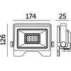 50W LED prožektorius MH, juodas, 4000K, IP65