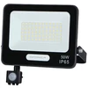 50W LED prožektorius su judesio davikliu, juodas, 6000K