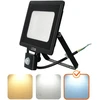 50W LED prožektorius su judesio davikliu MHC, juodas, 6500K, IP65