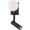 5+3W LED sieninis šviestuvas REFLECT, juodos/baltos sp., 3000K, 4229000
