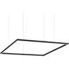 Ideal Lux Pakabinamas šviestuvas Oracle Slim D90 Square Bk 3000K