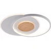 Lubinis šviestuvas 54W LED paviršinis šviestuvas, baltos/medžio sp., 3000K-6000K, dimeriuojamas