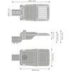55W LED gatvės šviestuvas STREETLIGHT COMPACT, šviesaus aliuminio sp., 4000K, 59° x 143°, DALI