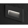 5,6W LED įleidžiamas fasado šviestuvas FIX 504, antracito sp. (RAL 7021), 3000K