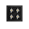 5,6W LED įleidžiamas šviestuvas Juodas FOSTER MICRO, juodas, 3000K