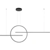 56W LED pakabinamas šviestuvas GIOTTO, juodas, 4000K, dimeriuojamas, 01-1850